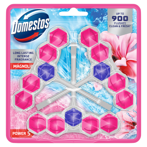 Domestos Power5 WC-rúd 3x50g Magnólia