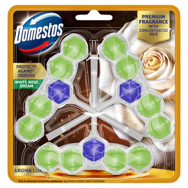 Domestos Aroma L. WC-rúd 3x50g W.Rose