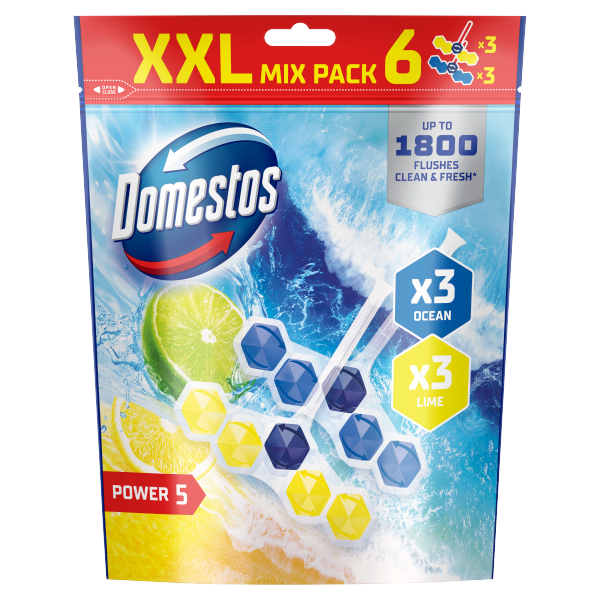 Domestos Power5 WC-rúd 6x50g Oc./Lime