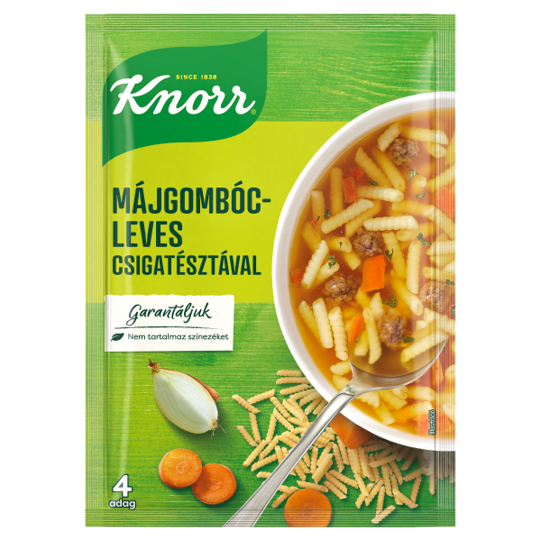 Knorr 58g Májgombócleves Csigatésztával