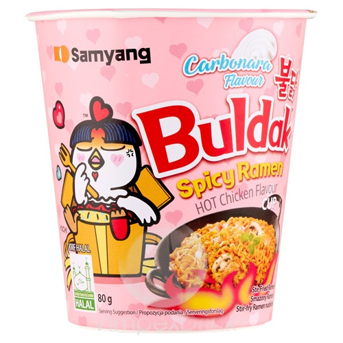 Buldak Instant Tésza Pohár Carbonara 80g