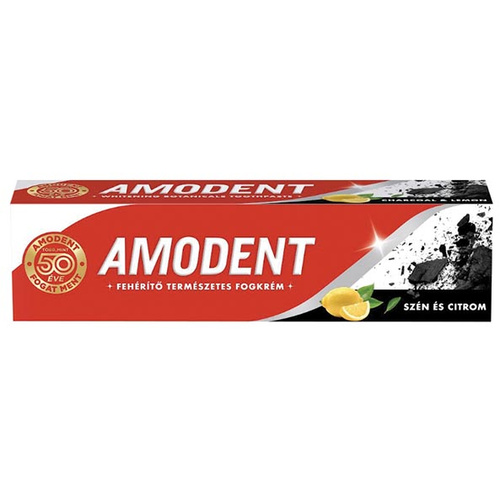 Amodent Fogkrém aktív szén 100 ml Új