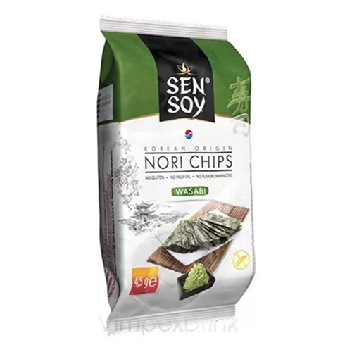 Sen Soy Nori Chips 4,5g Wasabi