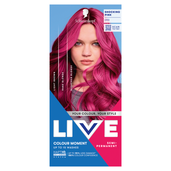 Schwarzkopf Live Color hajszínező 93 Rózsaszín