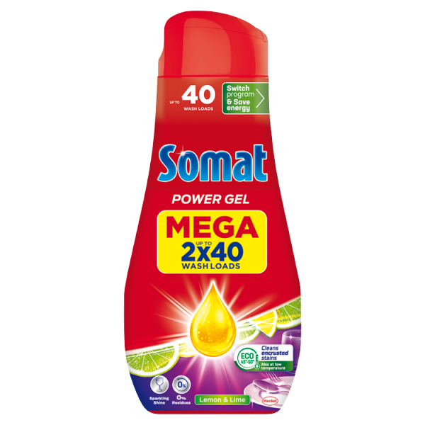 Somat m.gép gél 2x720ml Allin1 Lemon