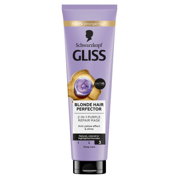 Gliss pakolás 150ml Blonde Perfector 2in1