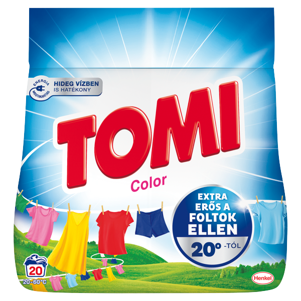 Tomi mosópor 1kg Color 20 mosás