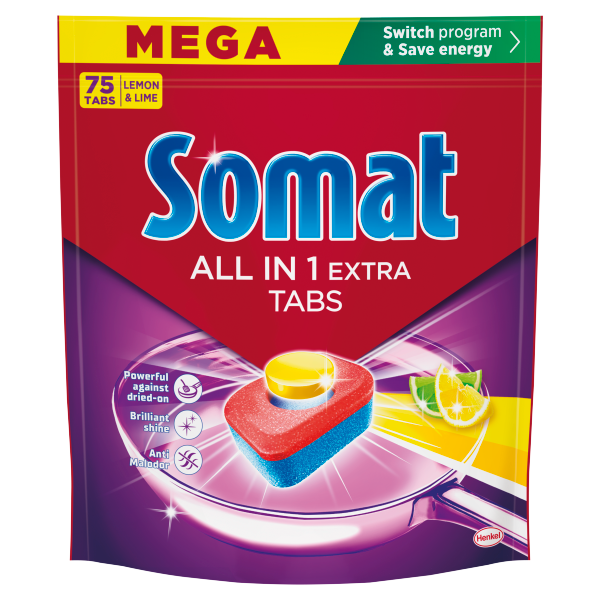 Somat m.gép tabletta 75db All'in'1 Lime
