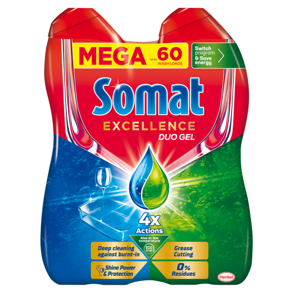 Somat m.gép gél 2x540ml Excellence Reg.