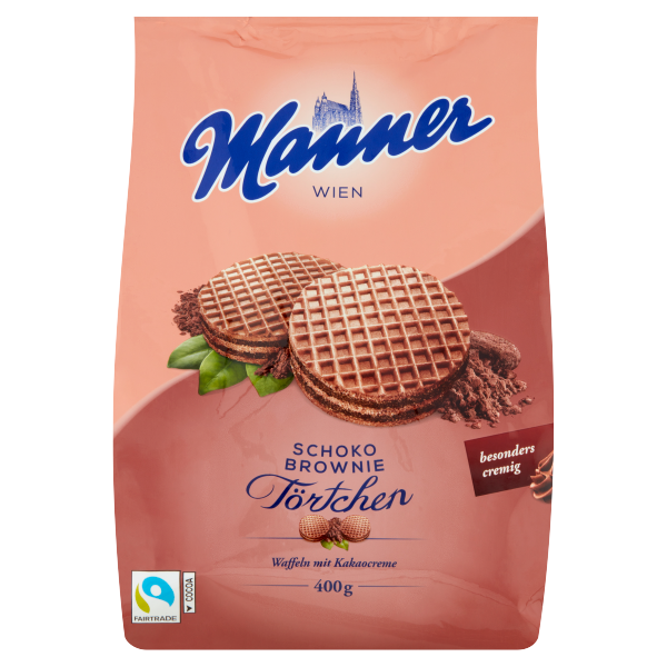 Manner törtschen csokoládés-Brownie 400g /8/
