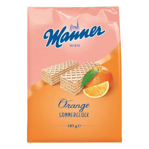 Manner narancsos ostya 185g /12/
