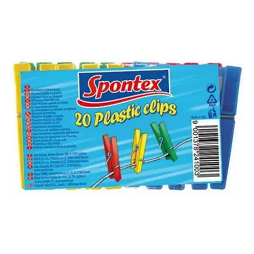 Spontex Műanyag ruhacsipesz 20db