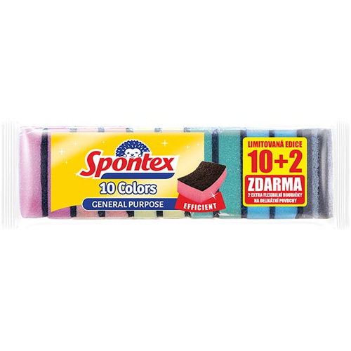 Spontex Colors mosogatószivacs 10+2db