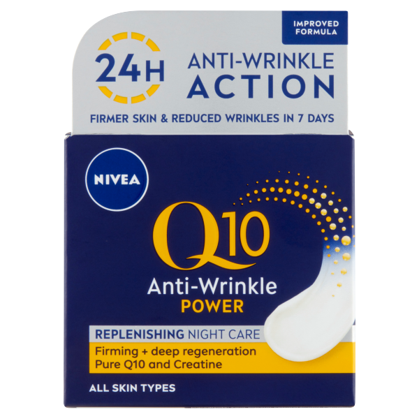 Nivea arckrém 50ml Q10Power Ránct. Éj.