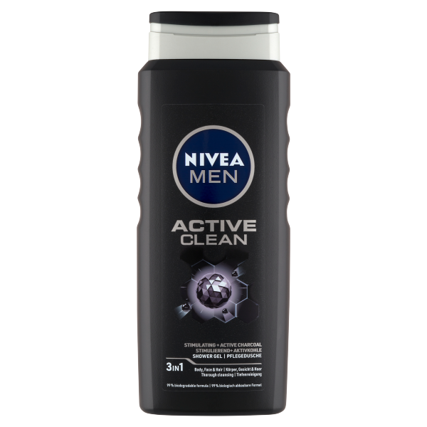 Nivea Men tusfürdő 500ml Active Clean