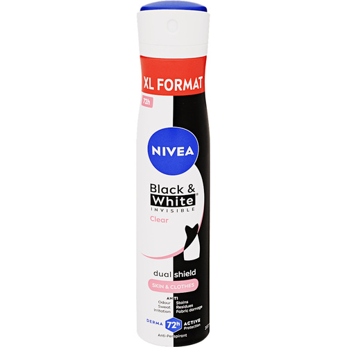 Nivea Deo 200ml B&W Invisible Clear k