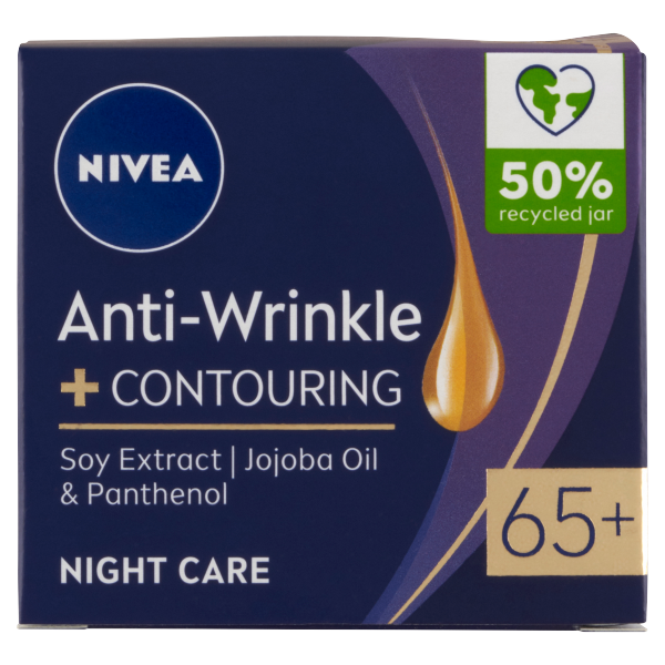 Nivea arckrém 50ml A.Wrinkle 65+ éj.