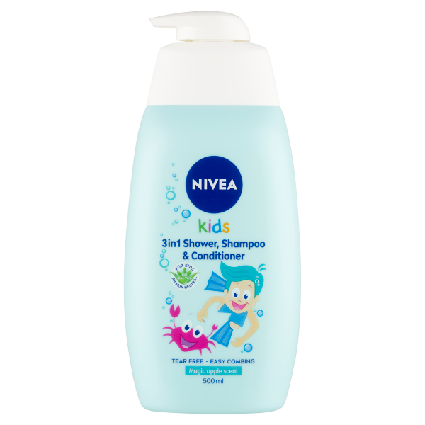 Nivea Kids tusfürdő&sampon 500ml fiú