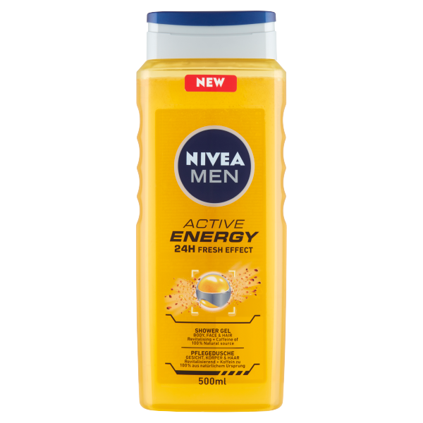 Nivea Men tusfürdő 500ml Active Energy