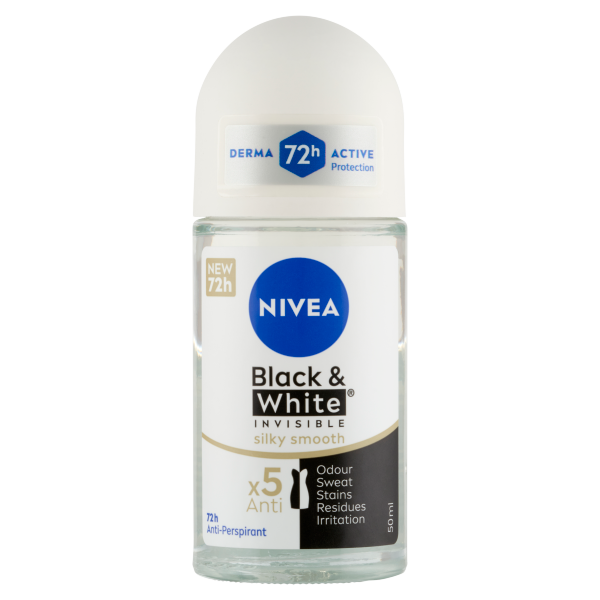 NIVEA roll 50ml B&W Invisible S.Smooth
