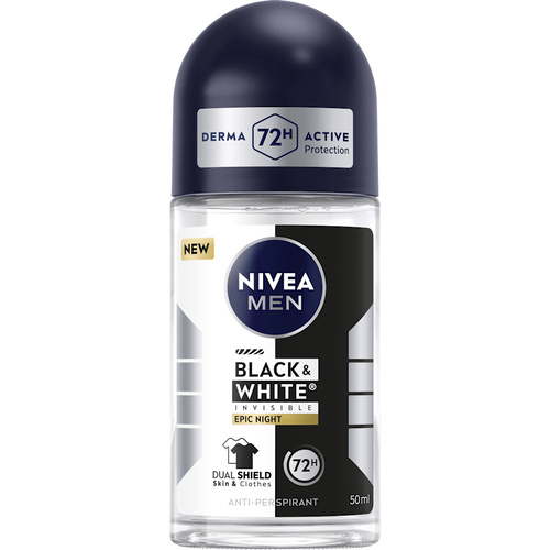 Nivea Men roll 50ml B&W Inv.Epic Night