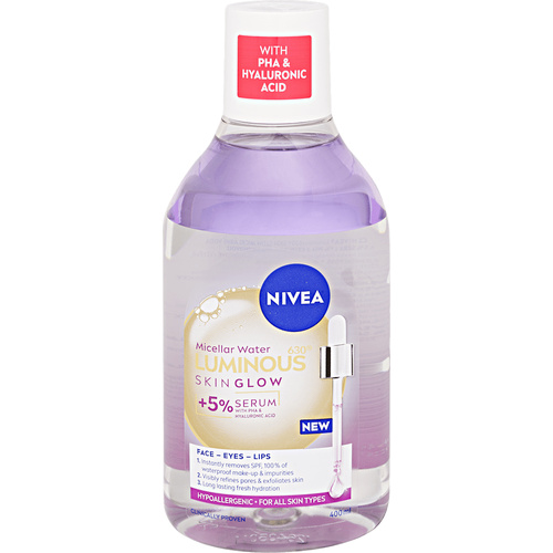 Nivea micellás víz 400ml Lum630 Skin Gl.