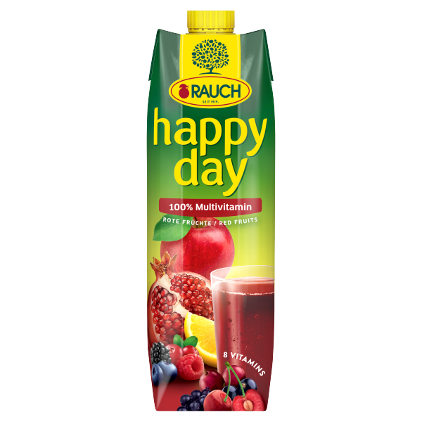 Happy Day Piros Multivitamin 100 % 1 L