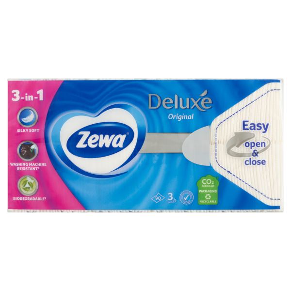 ZEWA DELUXE PAPÍRZSEBKENDŐ 90DB