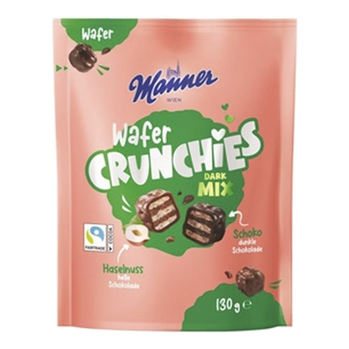 Manner Wafer Crunchies Dark Mix 130g