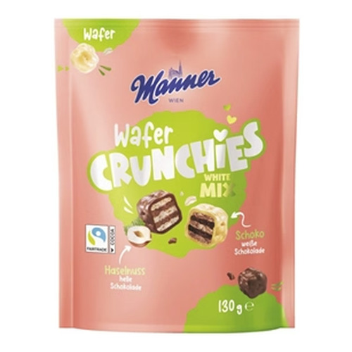 Manner Wafer Crunchies White Mix 130g