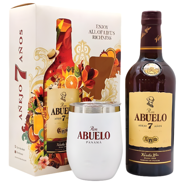 Abuelo 7 éves 0.7 L + pohár PDD DRS