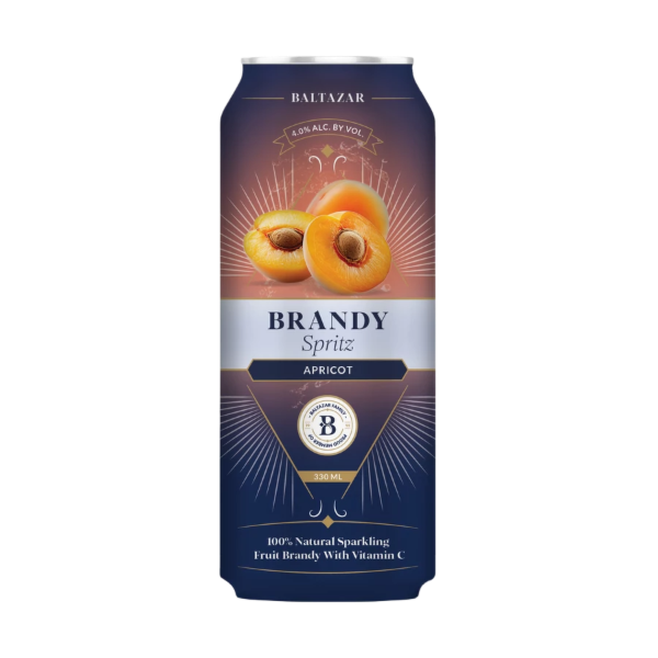 Baltazar Brandy Spritz Kajszibarack 0.33 L dobozos DRS