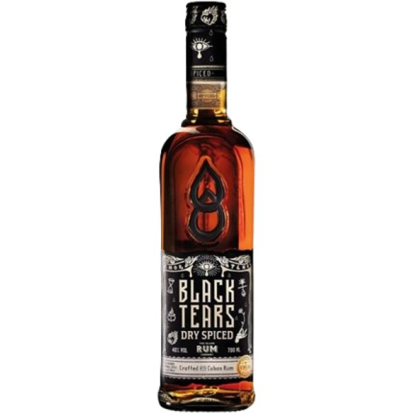 Black Tears Cuban Spiced rum 0.7 L DRS