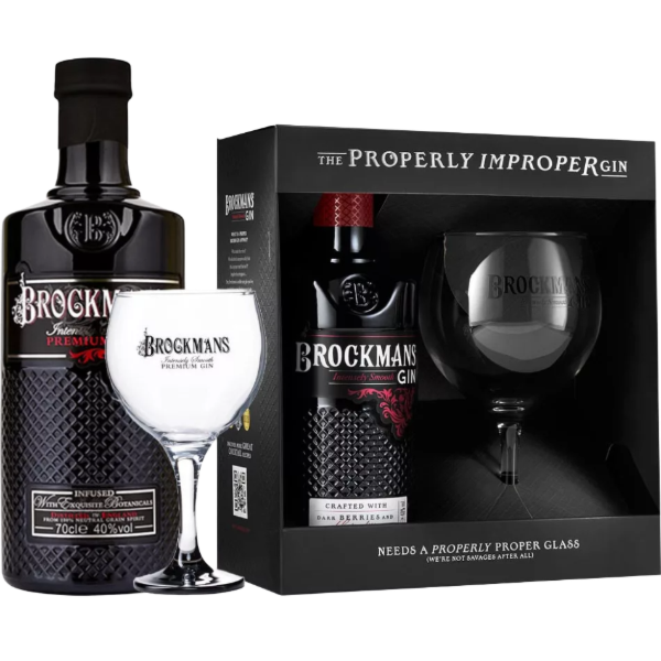 Brockmans Premium Gin 0.7 L + pohár PDD DRS
