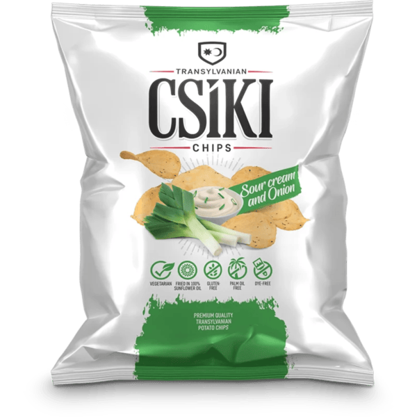 Csíki Chips Sour Cream and Onion 60 g