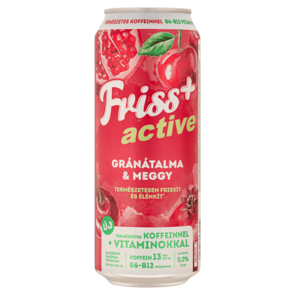 Friss+ Gránátalma-Meggy 0 % 0.5 L dobozos DRS