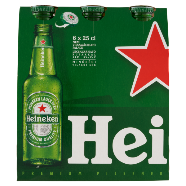 Heineken MP 6 x 0.25 L palackos DRS