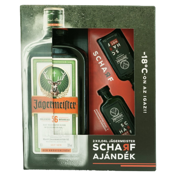 Jagermeister 0.7 L + Jagermeister Scharf 2 x 0.04 L PDD