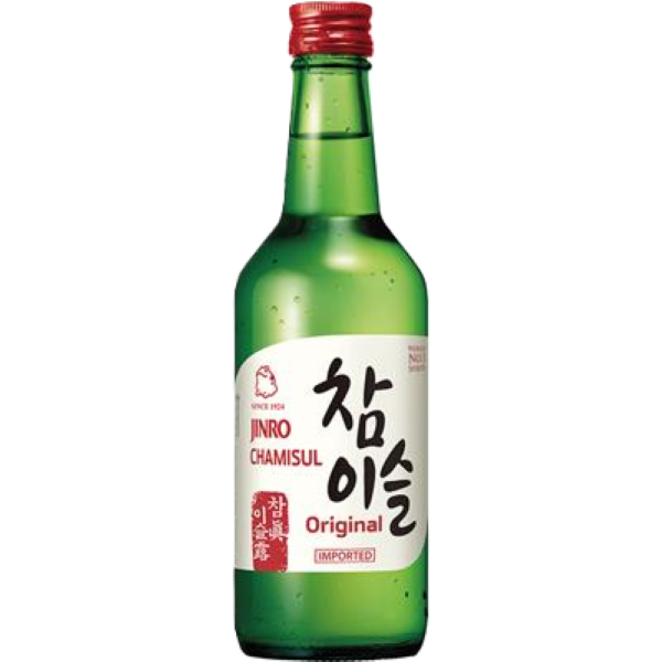 Jinro Chamisul Original Soju 0.35 L palackos DRS
