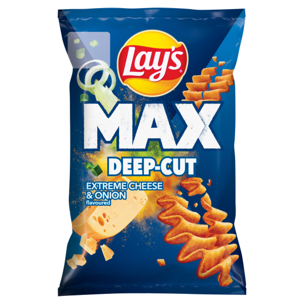 Lay's Max Deep-Cut Sajtos-Újhagymás 55 g