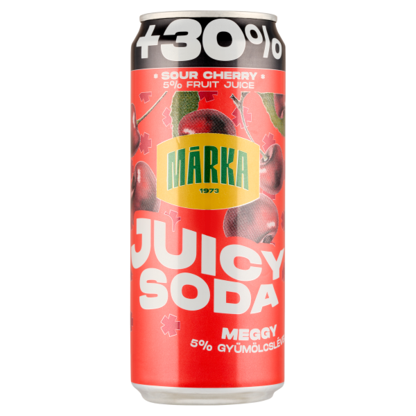 Márka Juicy Soda Meggy 0.33 L dobozos DRS