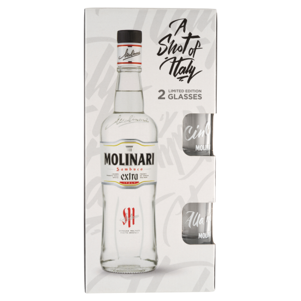 Molinari Sambuca 0.7 L + 2 pohár PDD DRS