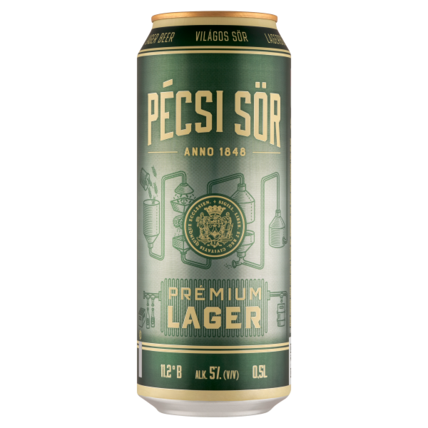 Pécsi Bio Prémium Lager 0.5 L dobozos DRS