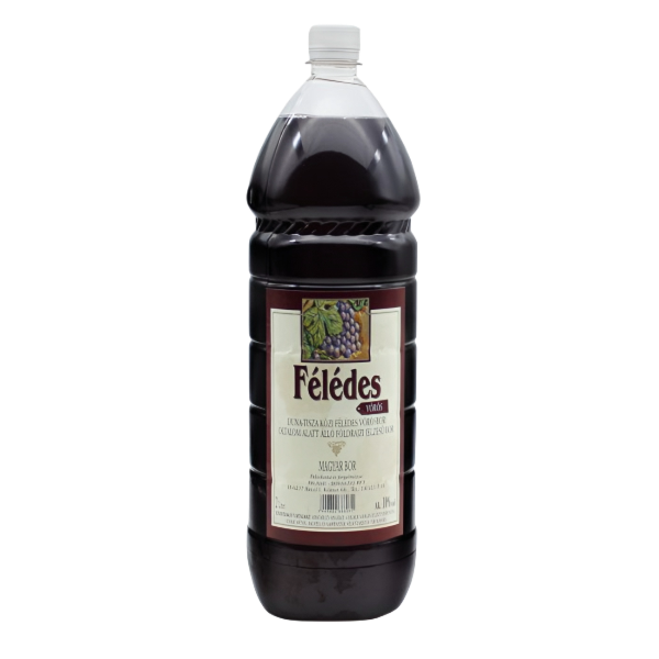 Palásti Duna-Tisza Közi Félédes Vörösbor 2 L PET DRS