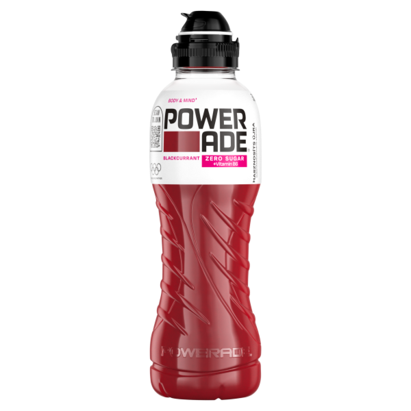 Powerade Blackcurrant Zero 0.5 L PET DRS
