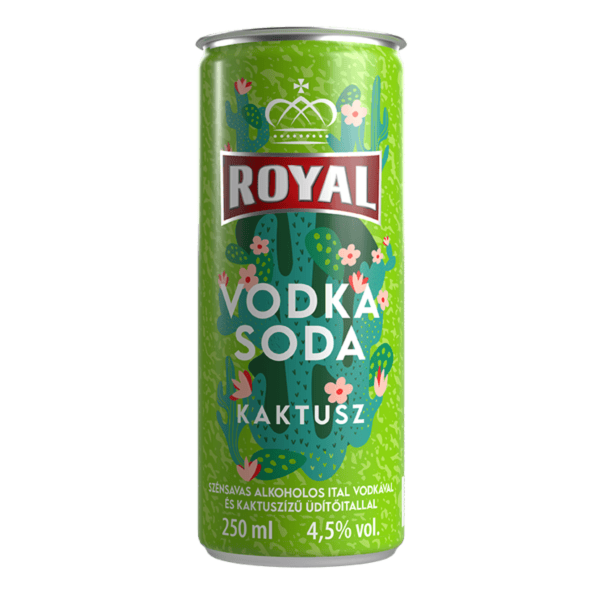 Royal Vodka Soda Kaktusz 0.25 L dobozos DRS