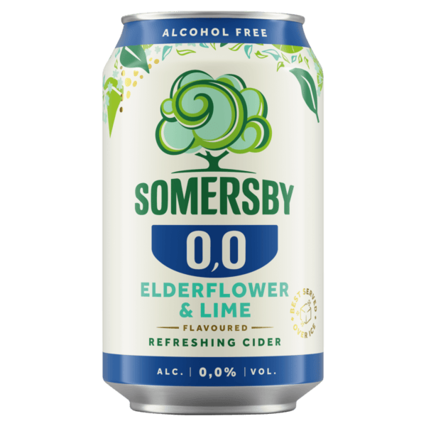 Somersby Elderflower-Lime 0 % 0.33 L dobozos DRS