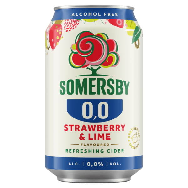 Somersby Strawberry & Lime 0 % 0.33 L dobozos DRS