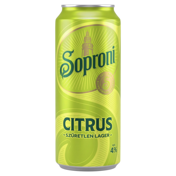 Soproni Citrus Szűretlen 0.5 L dobozos DRS