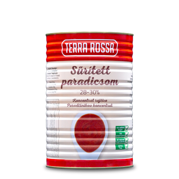 Terra rossa sürített paradicsom 28-30%  4500 g